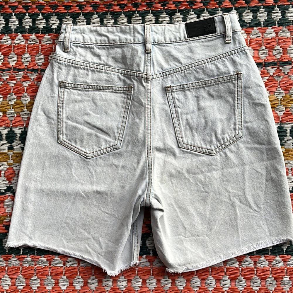 TWIK long high waisted denim shorts